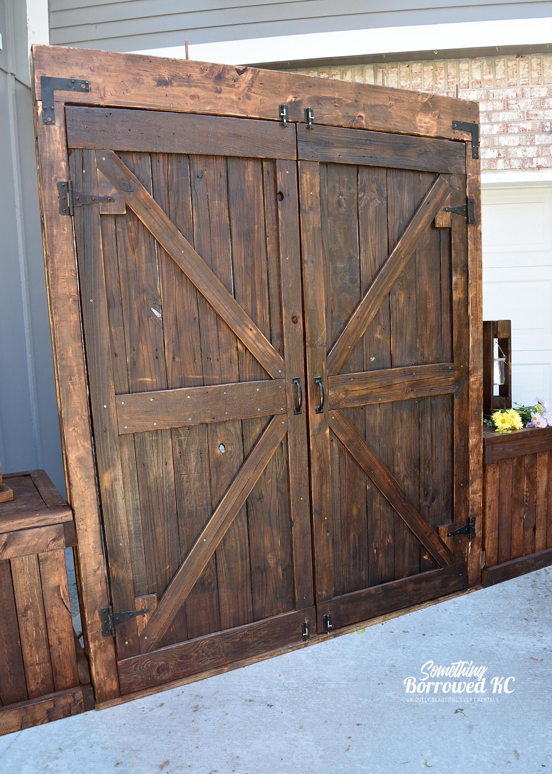 Barn Door Arch or Backdrop150 Something Borrowed KC