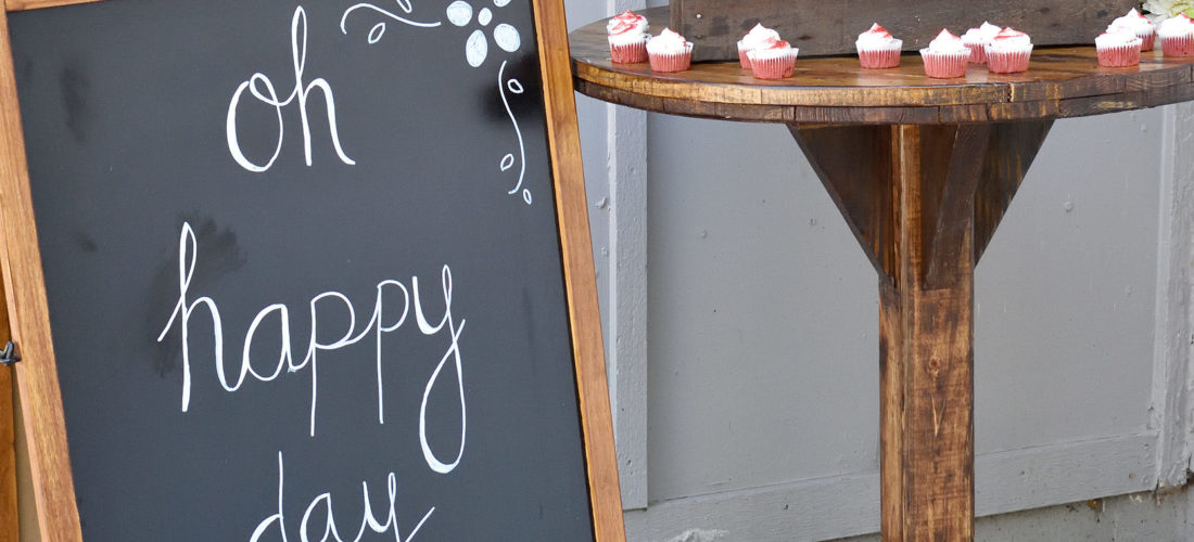chalkboard sign event rental