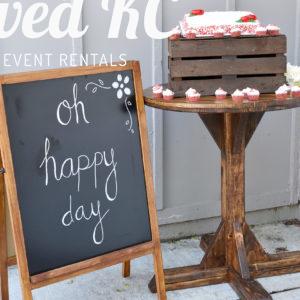 chalkboard sign event rental