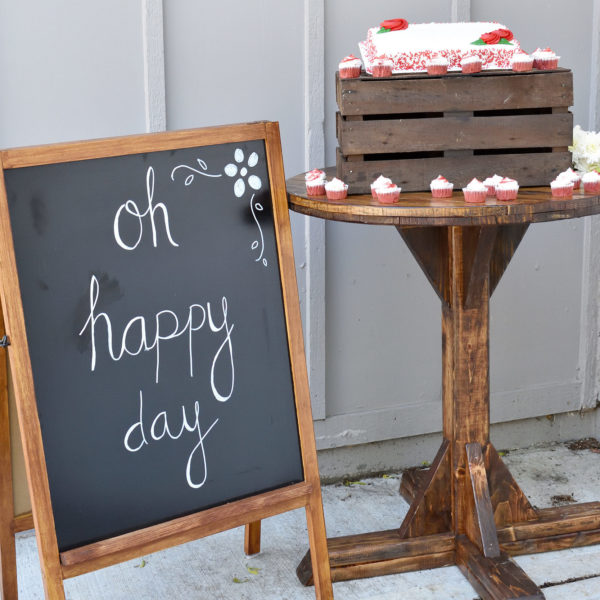 chalkboard sign event rental
