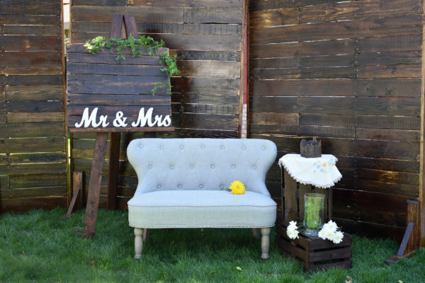 Event rental loveseat