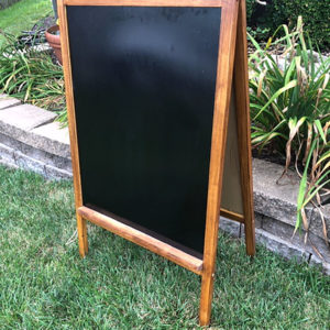 chalkboard easel for rent