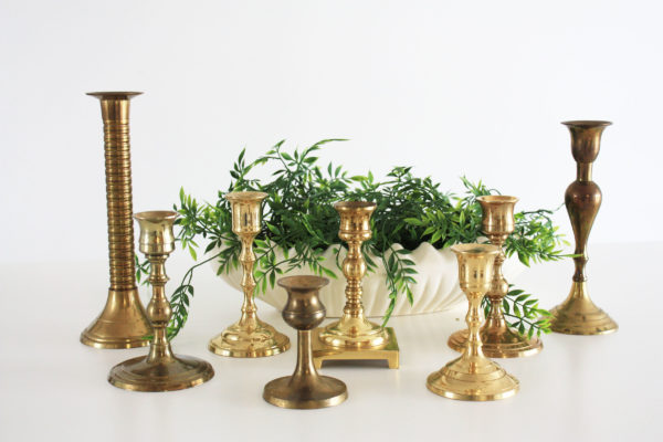 brass candlesticks for rent