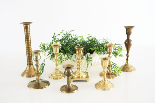 brass candlesticks for rent