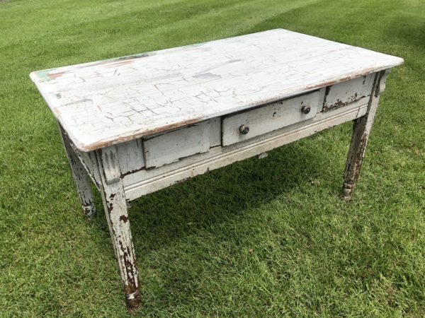 White crackle painted desk for rent