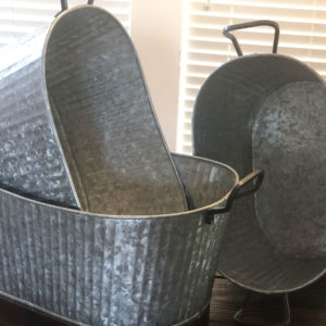 Galvanized buckets drink holder