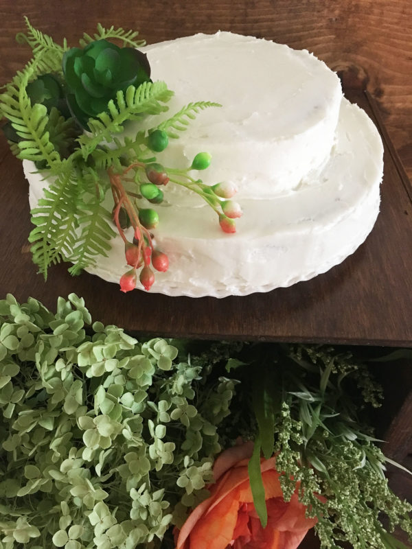 farmhouse cake stand