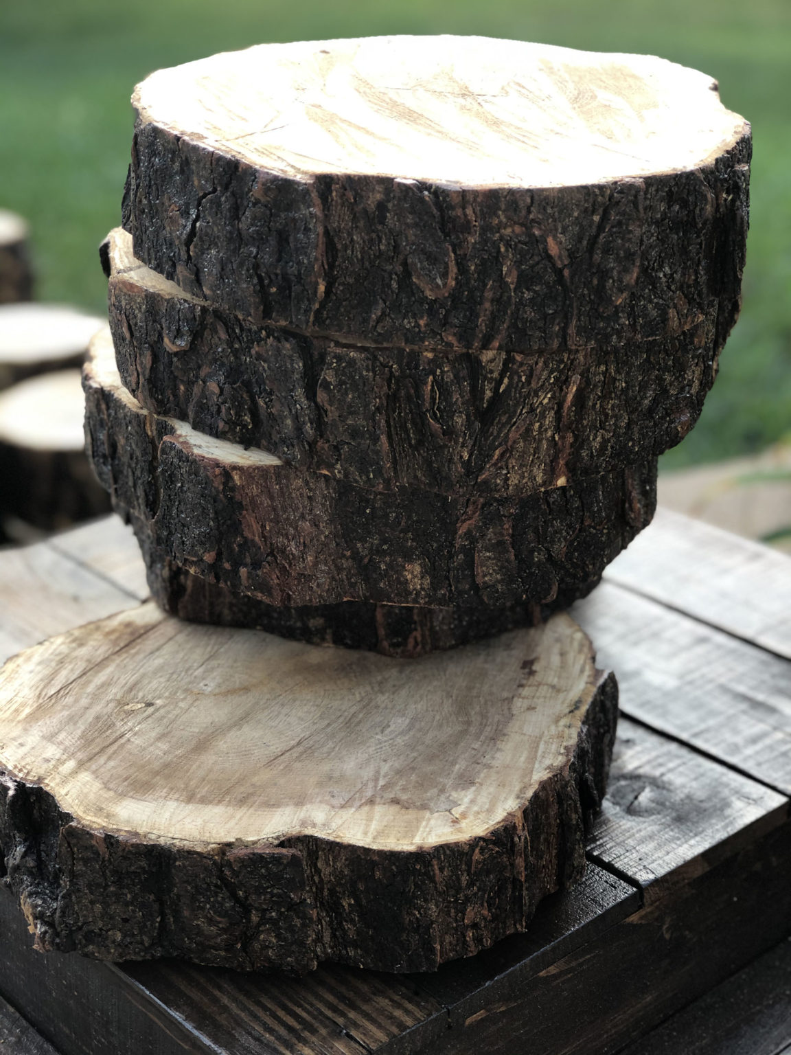 9-inch wood slice - Rustic Wood Slices