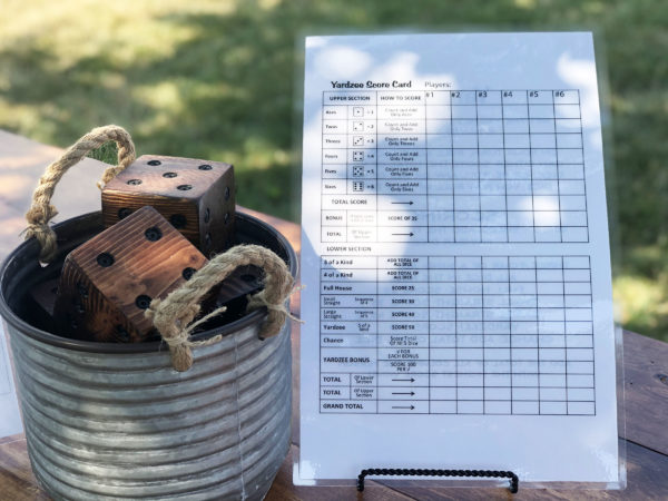 Yard Yahtzee