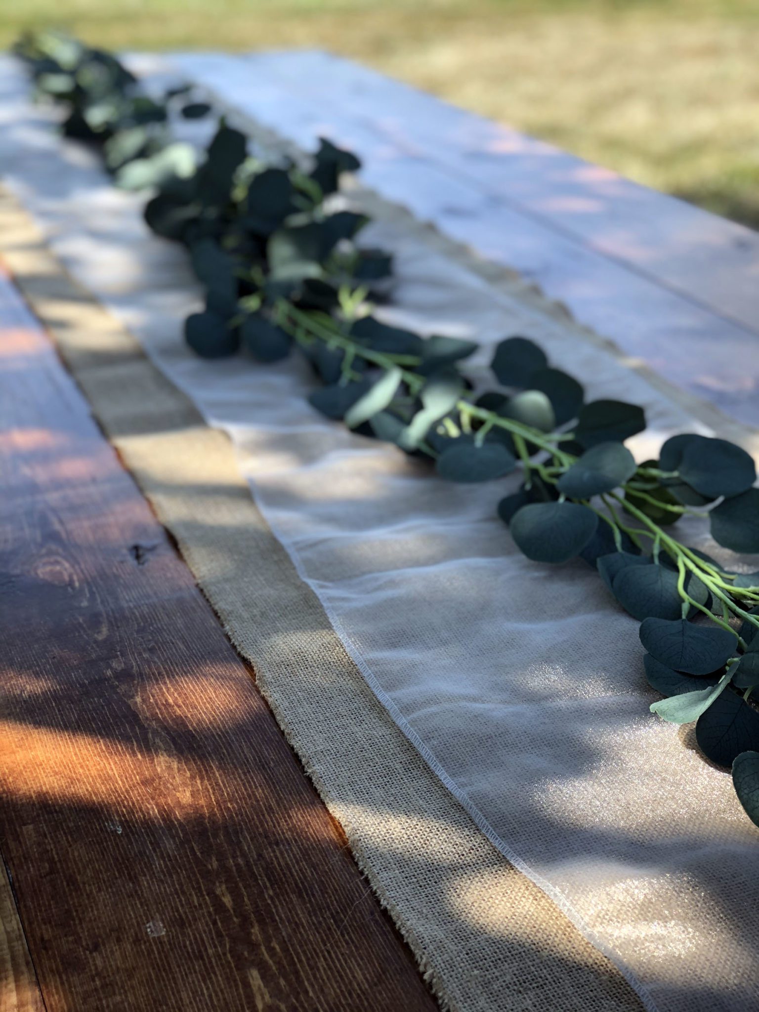 Eucalyptus Table Runners, Groups of 5 8 Something Borrowed KC