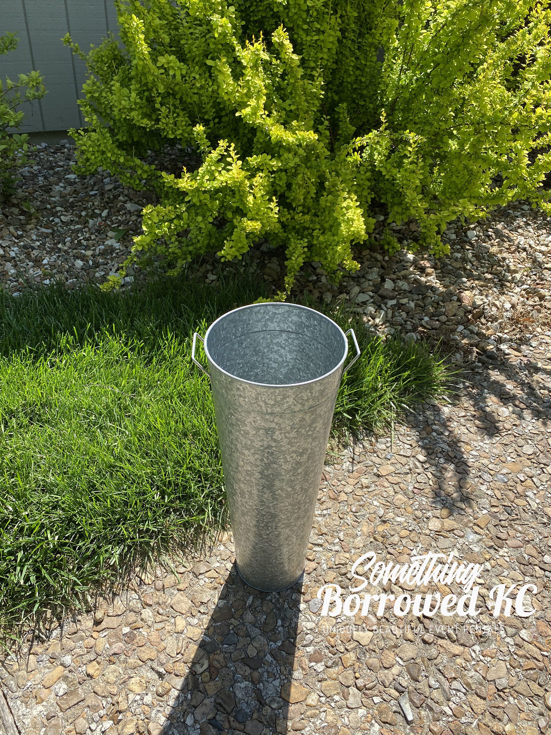 Large Galvanized Metal Flower Buckets4 Something Borrowed KC