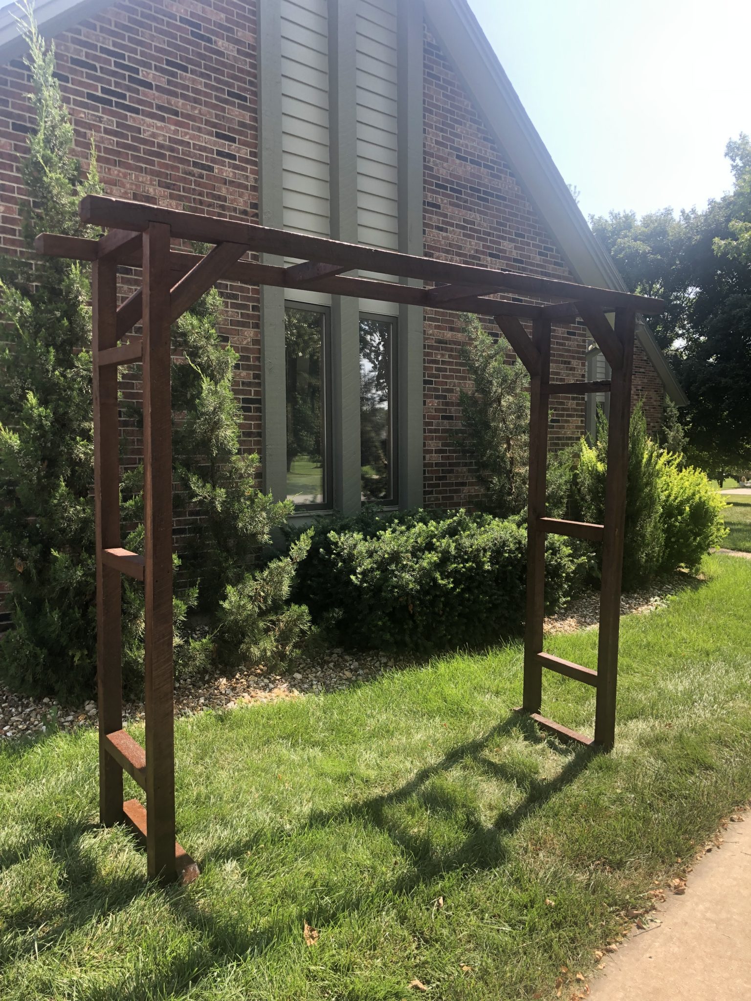 Garden Arbor Dark Stain 60 Something Borrowed KC