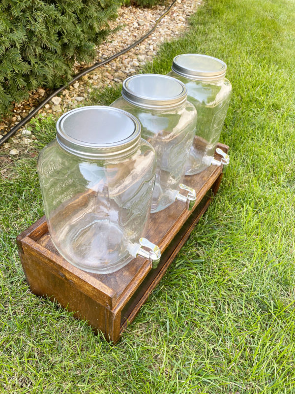 Mason Jar Beverage Dispenser Set of 3-$30