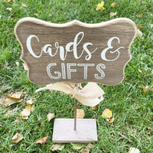 Cards and Gifts Sign - $3