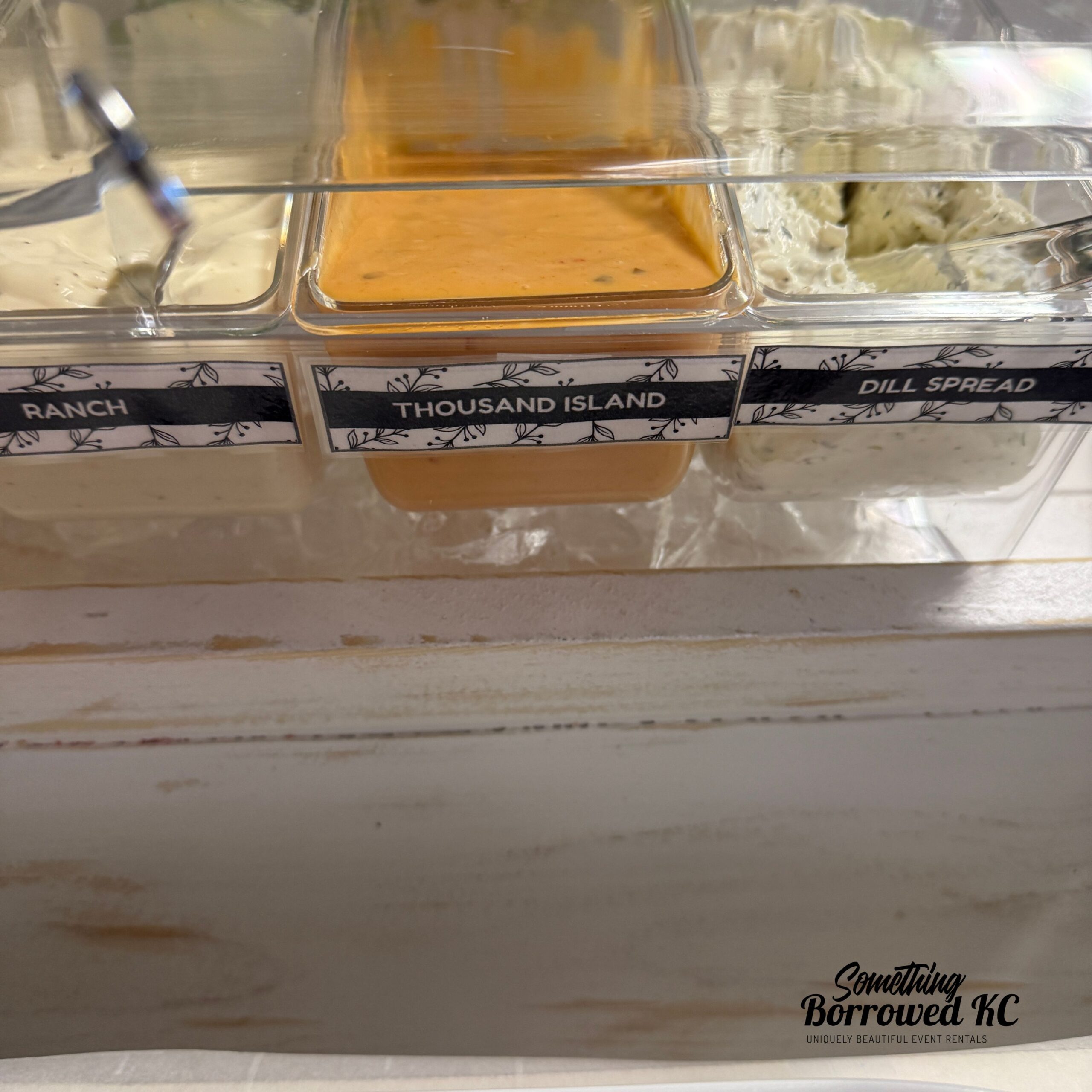 White Food Serving Table - Image 3