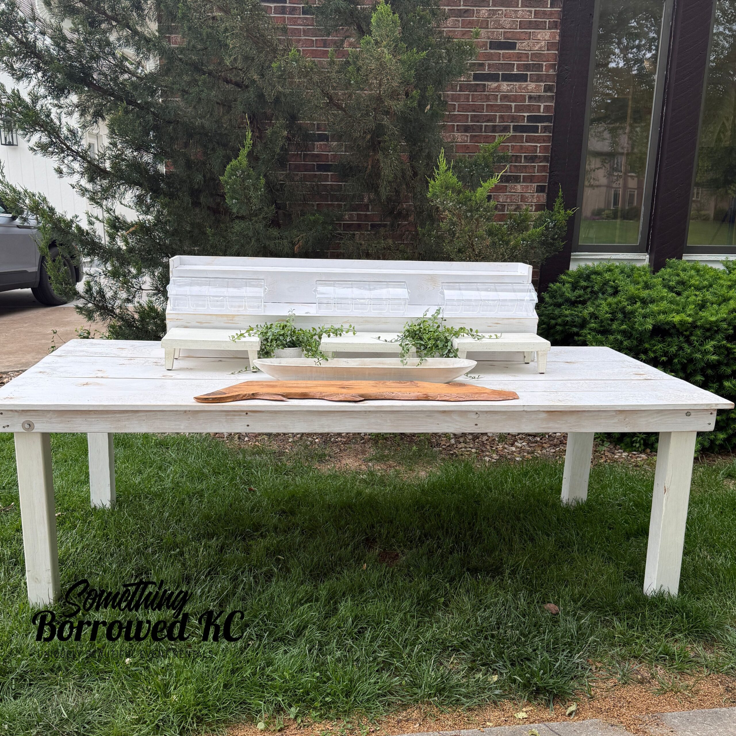 White Food Serving Table