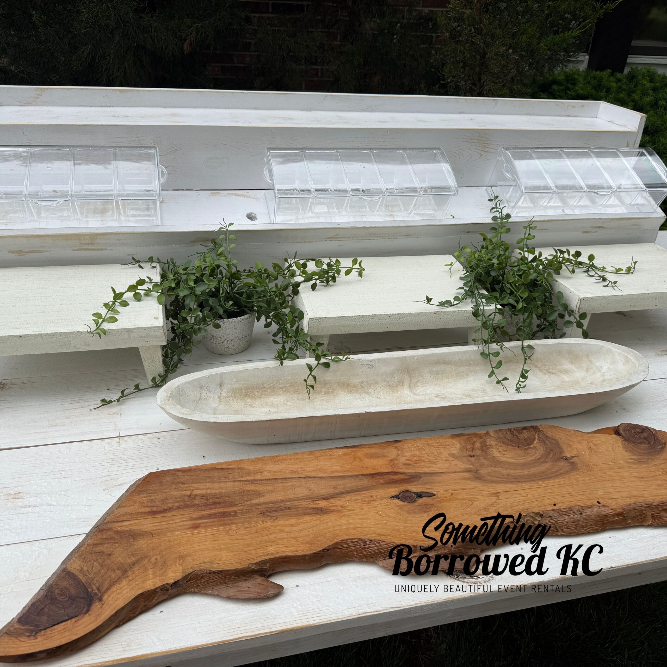 White Food Serving Table - Image 10