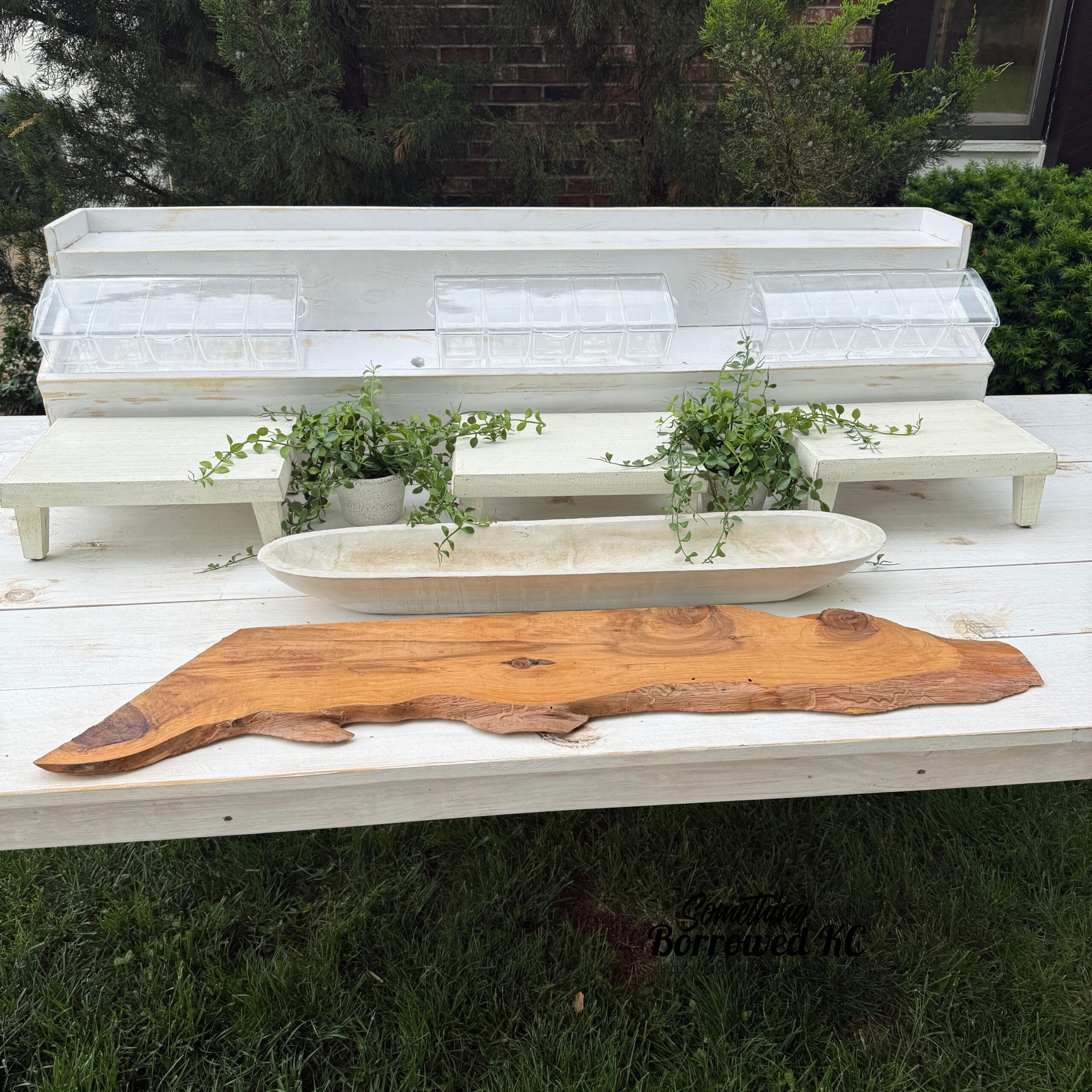 White Food Serving Table - Image 9