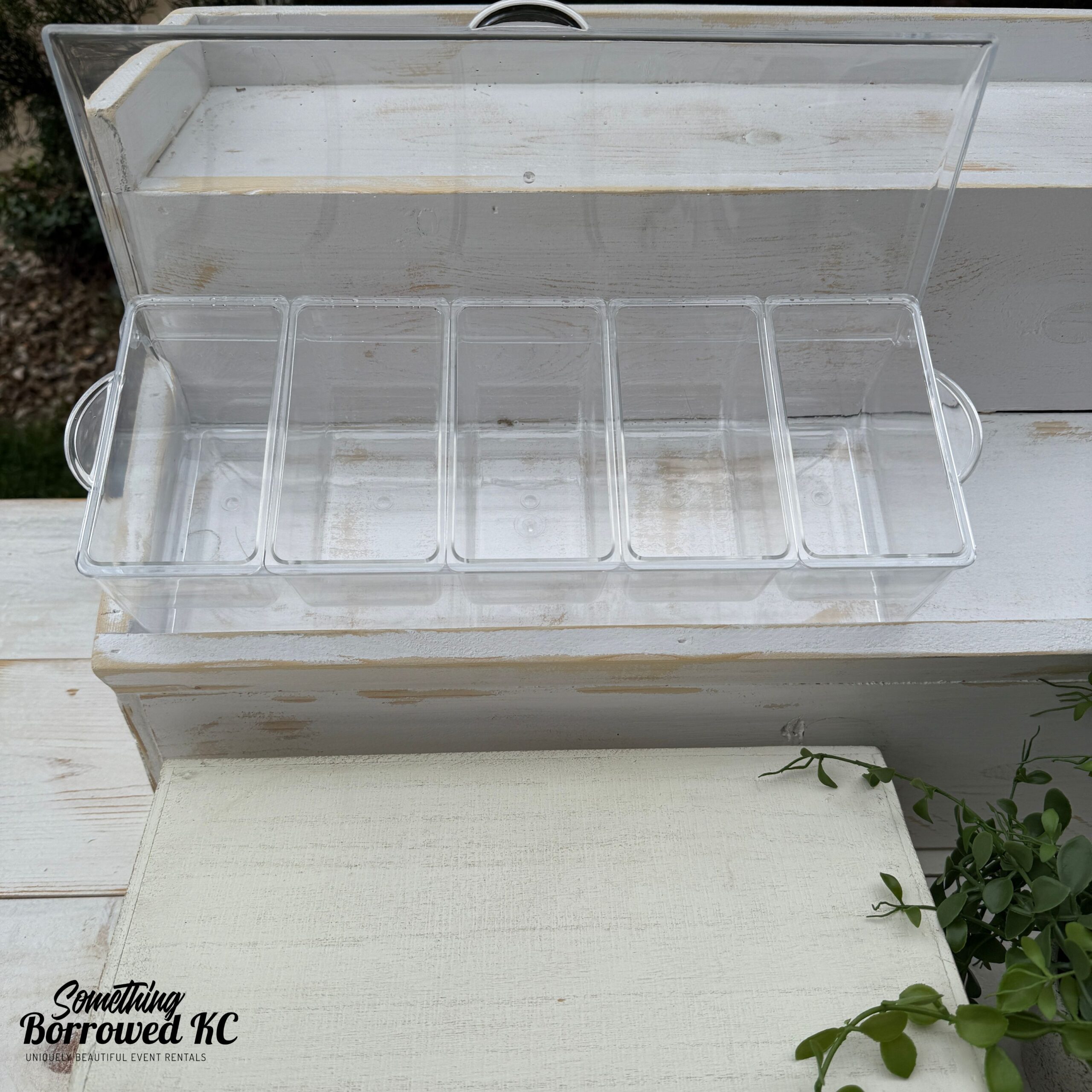 White Food Serving Table - Image 8
