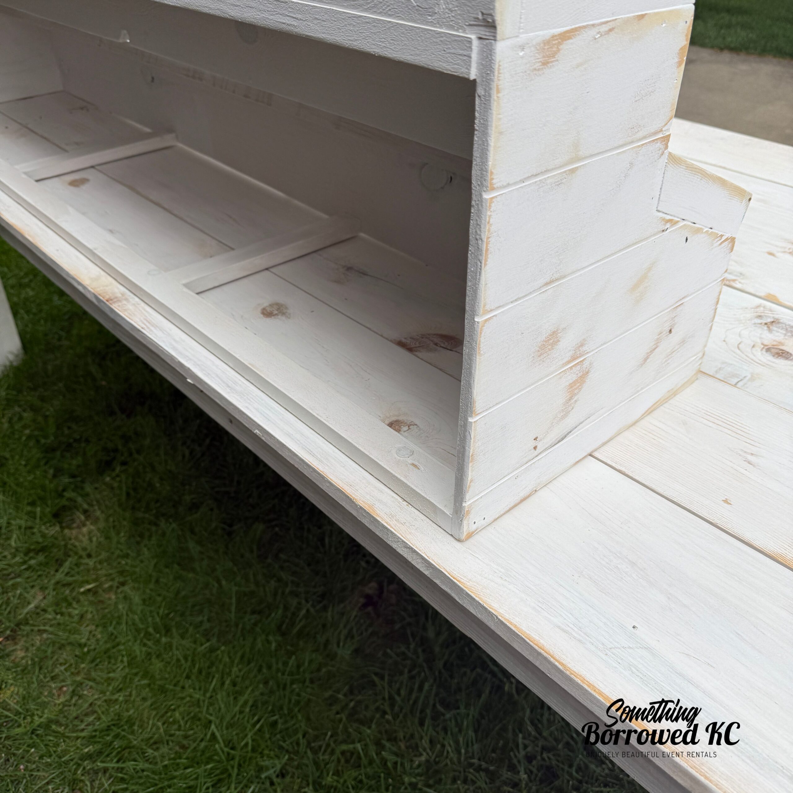 White Food Serving Table - Image 6